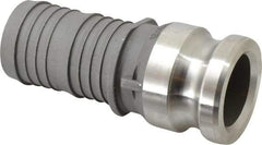 EVER-TITE Coupling Products - 2" Stainless Steel Cam & Groove Suction & Discharge Hose Male Adapter Hose Shank - Part E, 250 Max psi - USA Tool & Supply