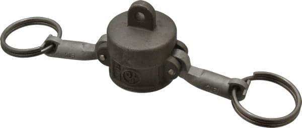 EVER-TITE Coupling Products - 3/4" Stainless Steel Cam & Groove Suction & Discharge Hose Dust Cap For Use with Adapters - Part DC, 250 Max psi - USA Tool & Supply
