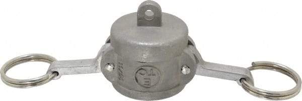 EVER-TITE Coupling Products - 1" Stainless Steel Cam & Groove Suction & Discharge Hose Dust Cap For Use with Adapters - Part DC, 250 Max psi - USA Tool & Supply