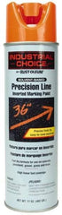 Rust-Oleum - 17 fl oz Orange Marking Paint - 600' to 700' Coverage at 1" Wide, Solvent-Based Formula - USA Tool & Supply