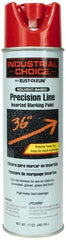 Rust-Oleum - 17 fl oz Red Marking Paint - 600' to 700' Coverage at 1" Wide, Solvent-Based Formula - USA Tool & Supply