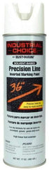 Rust-Oleum - 17 fl oz White Marking Paint - 600' to 700' Coverage at 1" Wide, Solvent-Based Formula - USA Tool & Supply