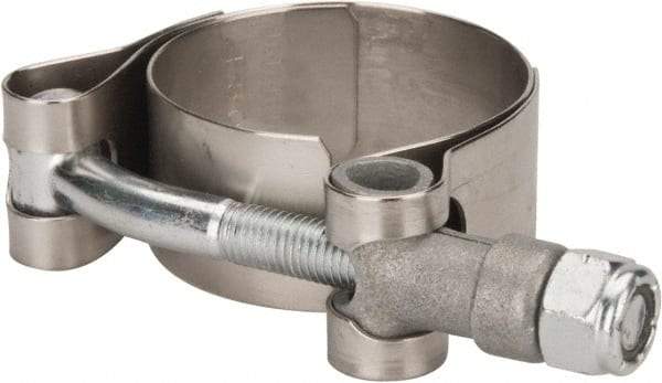 Campbell Fittings - 1-1/2" Hose, 3/4" Wide x 0.025" Thick, T-Bolt Band Clamp - Stainless Steel - USA Tool & Supply