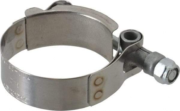 Campbell Fittings - 2" Hose, 3/4" Wide x 0.025" Thick, T-Bolt Band Clamp - Stainless Steel - USA Tool & Supply