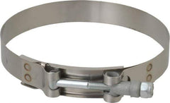 Campbell Fittings - 4-3/4" Hose, 3/4" Wide x 0.025" Thick, T-Bolt Band Clamp - Stainless Steel - USA Tool & Supply