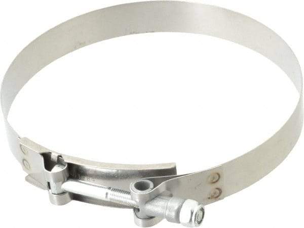 Campbell Fittings - 5-1/2" Hose, 3/4" Wide x 0.025" Thick, T-Bolt Band Clamp - Stainless Steel - USA Tool & Supply