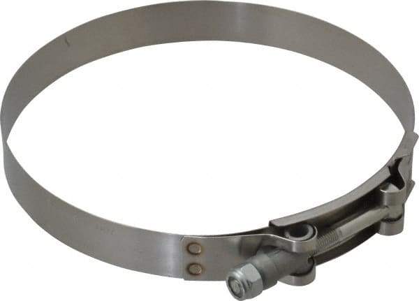 Campbell Fittings - 5-3/4" Hose, 3/4" Wide x 0.025" Thick, T-Bolt Band Clamp - Stainless Steel - USA Tool & Supply