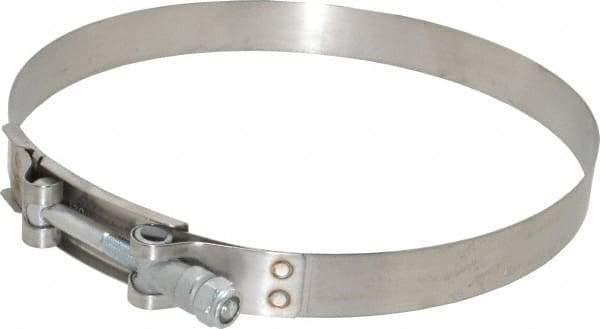 Campbell Fittings - 6-3/4" Hose, 3/4" Wide x 0.025" Thick, T-Bolt Band Clamp - Stainless Steel - USA Tool & Supply