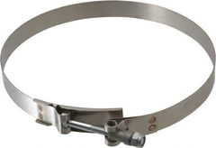 Campbell Fittings - 7-1/2" Hose, 3/4" Wide x 0.025" Thick, T-Bolt Band Clamp - Stainless Steel - USA Tool & Supply