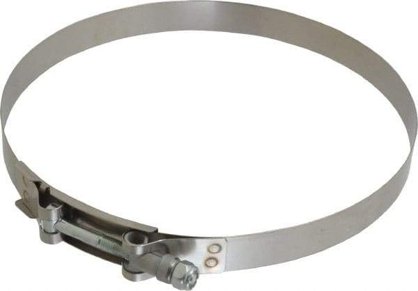 Campbell Fittings - 7-3/4" Hose, 3/4" Wide x 0.025" Thick, T-Bolt Band Clamp - Stainless Steel - USA Tool & Supply