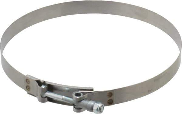 Campbell Fittings - 8" Hose, 3/4" Wide x 0.025" Thick, T-Bolt Band Clamp - Stainless Steel - USA Tool & Supply