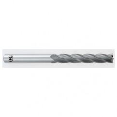 1/8 Dia. x 3 Overall Length 4-Flute Square End Solid Carbide SE End Mill-Round Shank-Center Cut-TiAlN - USA Tool & Supply