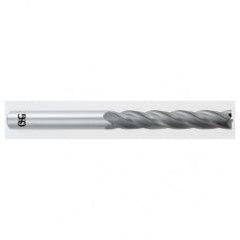 1/8 Dia. x 3 Overall Length 4-Flute Square End Solid Carbide SE End Mill-Round Shank-Center Cut-TiAlN - USA Tool & Supply