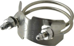 Kuriyama of America - 2" Hose, Spiral Double Bolt Hose Clamp - Plated Steel - USA Tool & Supply