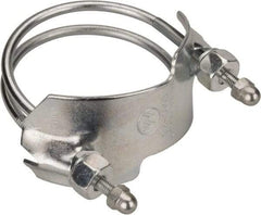 Kuriyama of America - 2-1/2" Hose, Spiral Double Bolt Hose Clamp - Plated Steel - USA Tool & Supply