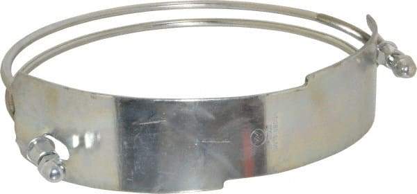 Kuriyama of America - 10" Hose, Spiral Double Bolt Hose Clamp - Plated Steel - USA Tool & Supply