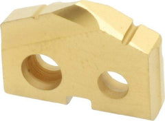 Allied Machine and Engineering - 15mm Diam x 1/8" Thick, Seat Code 0, 132° Included Angle Spade Drill Insert - TiN Coated, Cobalt, Series T-A - USA Tool & Supply