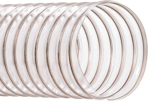 Hi-Tech Duravent - 10" ID, 50' Long, PVC Blower & Duct Hose - Clear, 11-3/4" Bend Radius, 5 In/Hg, 7 Max psi, -20 to 180°F, Abrasion and Chemical Resistant - USA Tool & Supply