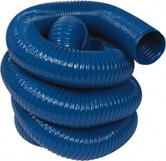 Hi-Tech Duravent - 5" ID, 25' Long, PVC Blower & Duct Hose - Blue, 6-3/4" Bend Radius, 14 In/Hg, 10 Max psi, -20 to 180°F, Abrasion and Chemical Resistant - USA Tool & Supply