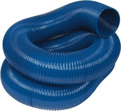 Hi-Tech Duravent - 8" ID, 25' Long, PVC Blower & Duct Hose - Blue, 10-1/2" Bend Radius, 6 In/Hg, 7 Max psi, -20 to 180°F, Abrasion and Chemical Resistant - USA Tool & Supply