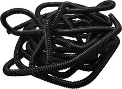 Hi-Tech Duravent - 3/4" ID, 25' Long, Polyethylene Blower & Duct Hose - Black, 1-1/2" Bend Radius, 26 In/Hg, 40 Max psi, -30 to 160°F, UV Resistant - USA Tool & Supply