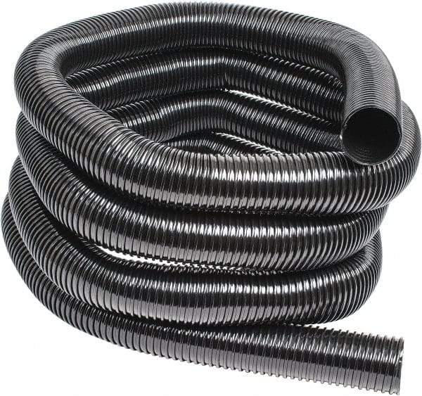 Hi-Tech Duravent - 3" ID, 25' Long, Polyethylene Blower & Duct Hose - Black, 5-1/4" Bend Radius, 5 In/Hg, 8 Max psi, -30 to 160°F, UV Resistant - USA Tool & Supply