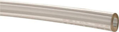 Made in USA - 1/8" ID x 1/4" OD, 1/16" Wall Thickness, Cut to Length (50' Standard Length) Plastic Tube - Clear, 62 Max psi, 63 Hardness - USA Tool & Supply