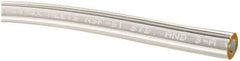 Made in USA - 1/8" ID x 1/4" OD, 1/16" Wall Thickness, Cut to Length (50' Standard Length) Plastic Tube - Clear, 62 Max psi, 65 Hardness - USA Tool & Supply