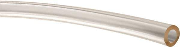 Made in USA - 3/16" ID x 5/16" OD, 1/16" Wall Thickness, Cut to Length (50' Standard Length) Plastic Tube - Clear, 45 Max psi, 65 Hardness - USA Tool & Supply