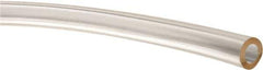 Made in USA - 3/16" ID x 5/16" OD, 1/16" Wall Thickness, Cut to Length (50' Standard Length) Plastic Tube - Clear, 45 Max psi, 65 Hardness - USA Tool & Supply