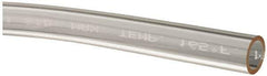 Made in USA - 3/8" ID x 1/2" OD, 1/16" Wall Thickness, Cut to Length (50' Standard Length) Plastic Tube - Clear, 26 Max psi, 65 Hardness - USA Tool & Supply