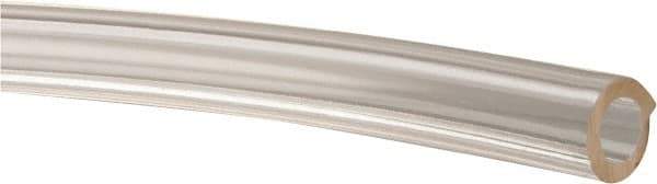 Made in USA - 3/16" ID x 5/16" OD, 1/16" Wall Thickness, Cut to Length (50' Standard Length) Plastic Tube - Clear, 32 Max psi, 40 Hardness - USA Tool & Supply