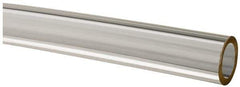 Made in USA - 5/16" ID x 7/16" OD, 1/16" Wall Thickness, Cut to Length (50' Standard Length) Plastic Tube - Clear, 21 Max psi, 40 Hardness - USA Tool & Supply