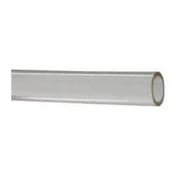 Made in USA - 3/8" ID x 1/2" OD, 1/16" Wall Thickness, Cut to Length (50' Standard Length) Plastic Tube - Clear, 18 Max psi, 40 Hardness - USA Tool & Supply