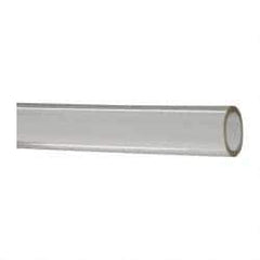 Made in USA - 3/8" ID x 1/2" OD, 1/16" Wall Thickness, Cut to Length (50' Standard Length) Plastic Tube - Clear, 18 Max psi, 40 Hardness - USA Tool & Supply