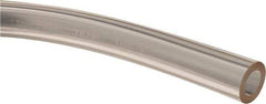 Made in USA - 3/8" ID x 5/8" OD, 1/8" Wall Thickness, Cut to Length (50' Standard Length) Plastic Tube - Clear, 32 Max psi, 40 Hardness - USA Tool & Supply