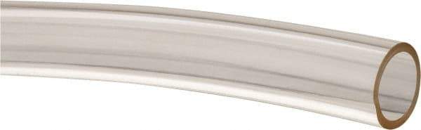 Made in USA - 1/2" ID x 5/8" OD, 1/16" Wall Thickness, Cut to Length (50' Standard Length) Plastic Tube - Clear, 14 Max psi, 40 Hardness - USA Tool & Supply