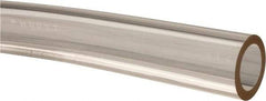 Made in USA - 5/8" ID x 7/8" OD, 1/8" Wall Thickness, Cut to Length (50' Standard Length) Plastic Tube - Clear, 21 Max psi, 40 Hardness - USA Tool & Supply