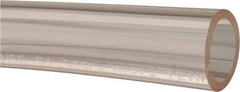 Made in USA - 3/4" ID x 1" OD, 1/8" Wall Thickness, Cut to Length (50' Standard Length) Plastic Tube - Clear, 18 Max psi, 40 Hardness - USA Tool & Supply