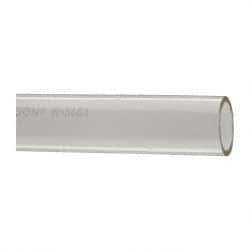 Made in USA - 1" ID x 1-1/4" OD, 1/8" Wall Thickness, Cut to Length (50' Standard Length) Plastic Tube - Clear, 14 Max psi, 40 Hardness - USA Tool & Supply