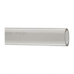 Made in USA - 1" ID x 1-1/4" OD, 1/8" Wall Thickness, Cut to Length (50' Standard Length) Plastic Tube - Clear, 14 Max psi, 40 Hardness - USA Tool & Supply