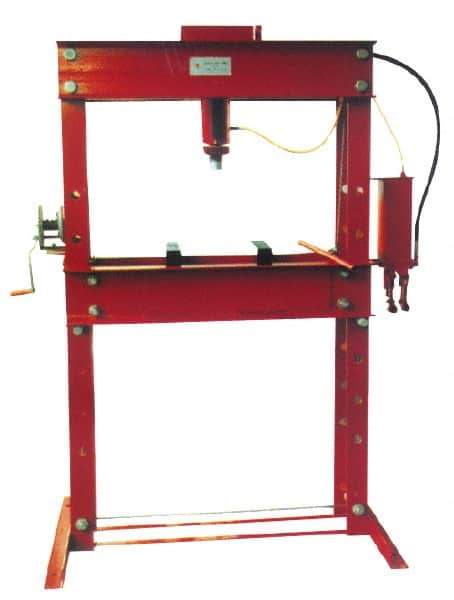 Enco - 45 Ton Hydraulic Shop Press - 6.88 Inch Stroke - USA Tool & Supply