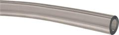 Made in USA - 3/8" ID x 5/8" OD, 1/8" Wall Thickness, Cut to Length (50' Standard Length) Plastic Tube - Clear, 14 Max psi, 63 Hardness - USA Tool & Supply