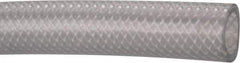 Made in USA - 5/8" ID x 7/8" OD, 1/8" Wall Thickness, Cut to Length (100' Standard Length) PVC Tube - Clear, 120 Max psi, 80 Hardness - USA Tool & Supply