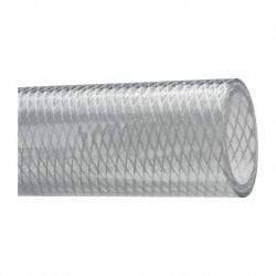 Made in USA - 1-1/2" ID x 1-15/16" OD, 7/32" Wall Thickness, Cut to Length (50' Standard Length) PVC Tube - Clear, 80 Max psi, 80 Hardness - USA Tool & Supply