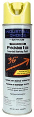 Rust-Oleum - 17 fl oz Yellow Marking Paint - 600' to 700' Coverage at 1" Wide, Water-Based Formula - USA Tool & Supply