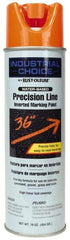 Rust-Oleum - 17 fl oz Orange Marking Paint - 600' to 700' Coverage at 1" Wide, Water-Based Formula - USA Tool & Supply