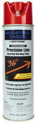 Rust-Oleum - 17 fl oz Red Marking Paint - 600' to 700' Coverage at 1" Wide, Water-Based Formula - USA Tool & Supply