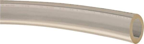 Made in USA - 1/2" ID x 3/4" OD, 1/8" Wall Thickness, Cut to Length (100' Standard Length) Polyurethane Tube - Clear, 41 Max psi - USA Tool & Supply