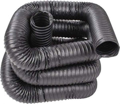 Hi-Tech Duravent - 4" ID, 25' Long, Neoprene Coated Polyester Blower & Duct Hose - Black, 6-1/2" Bend Radius, 22 In/Hg, 25 Max psi, -40 to 250°F, Chemical and Abrasion Resistant - USA Tool & Supply